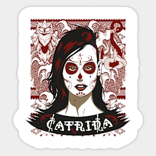 Catrina Gothic design Sticker